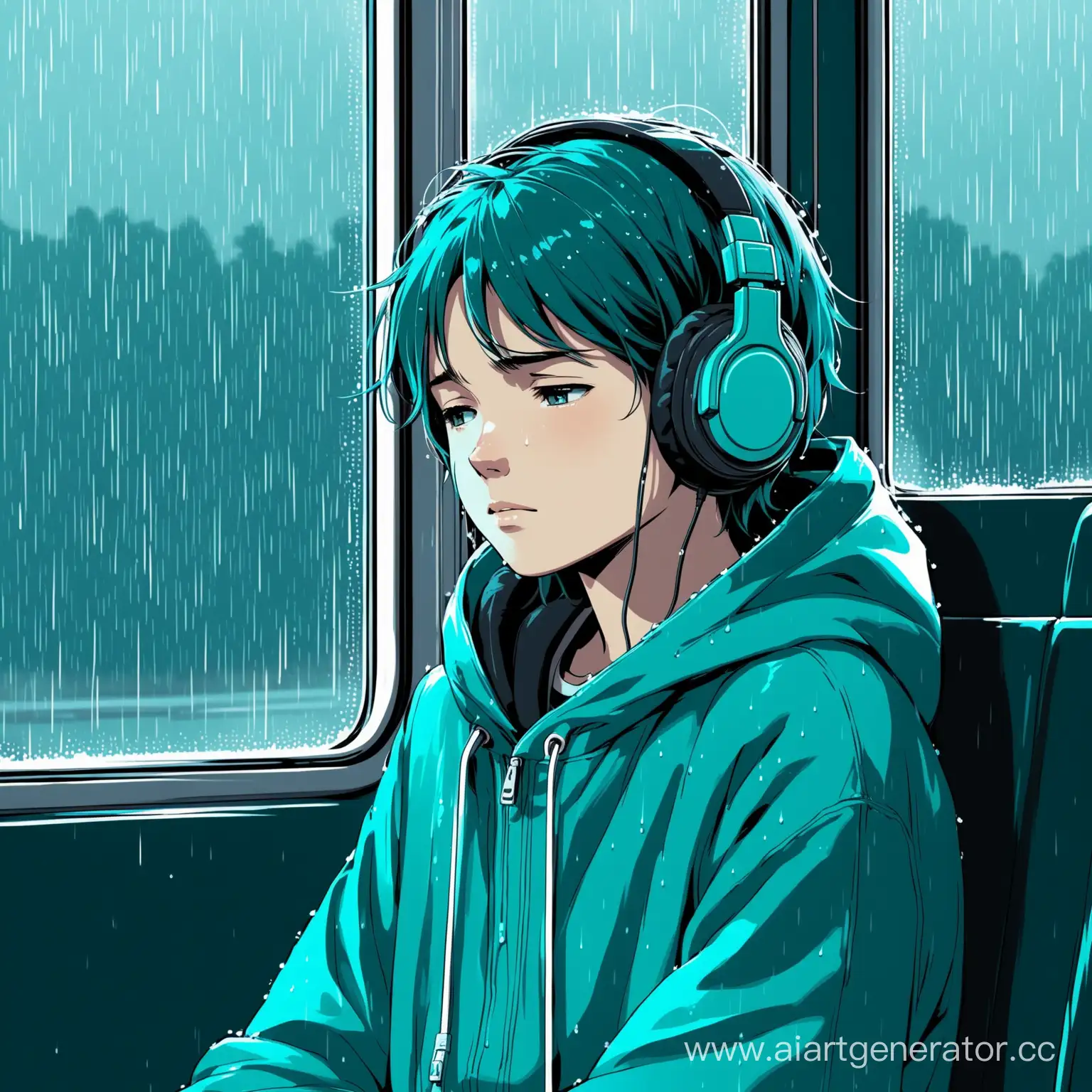 Lonely-Teenager-Listening-to-Music-on-Rainy-Bus-Ride