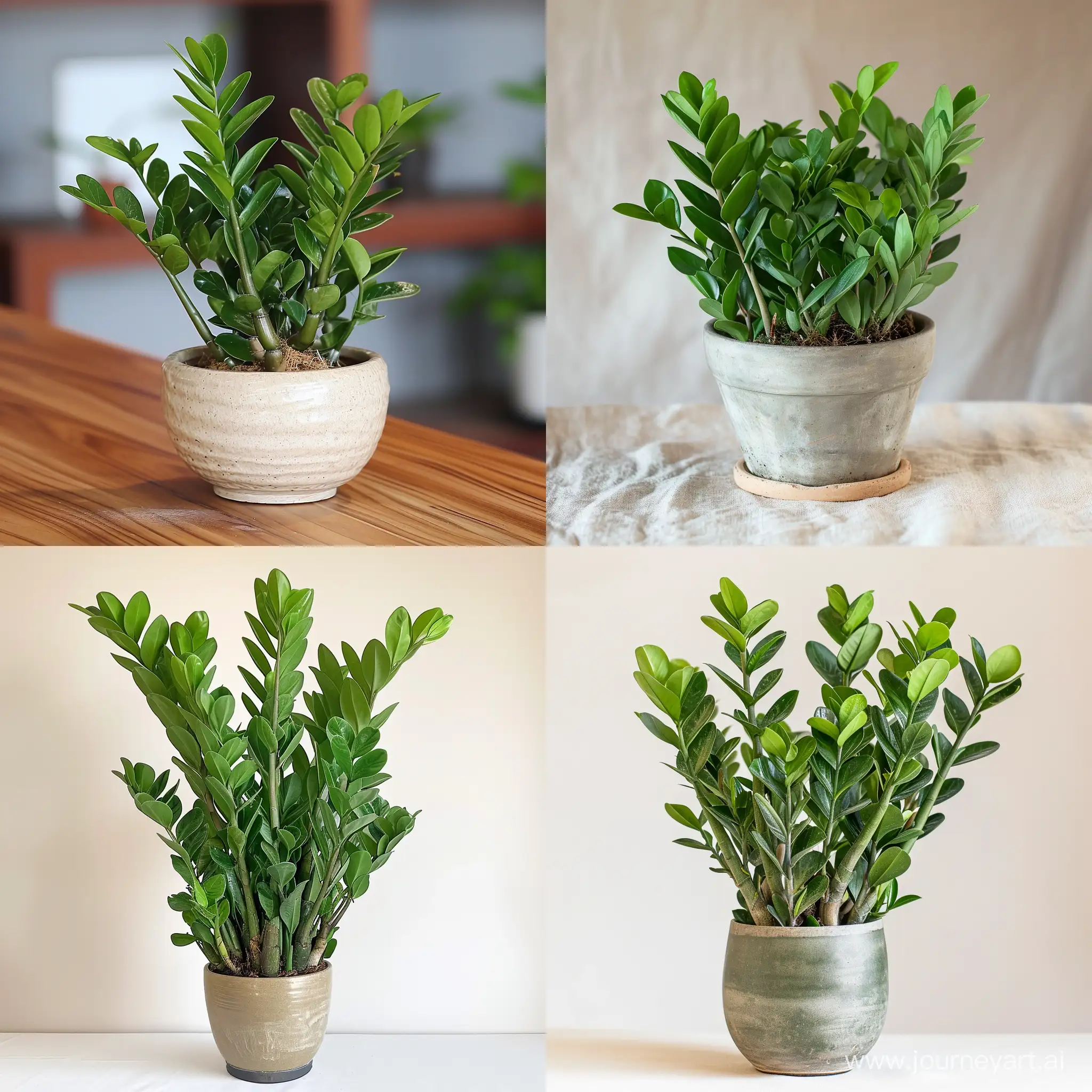 Lush-Zamioculcas-Plant-in-Vibrant-Greenery-Natures-Tranquil-Beauty