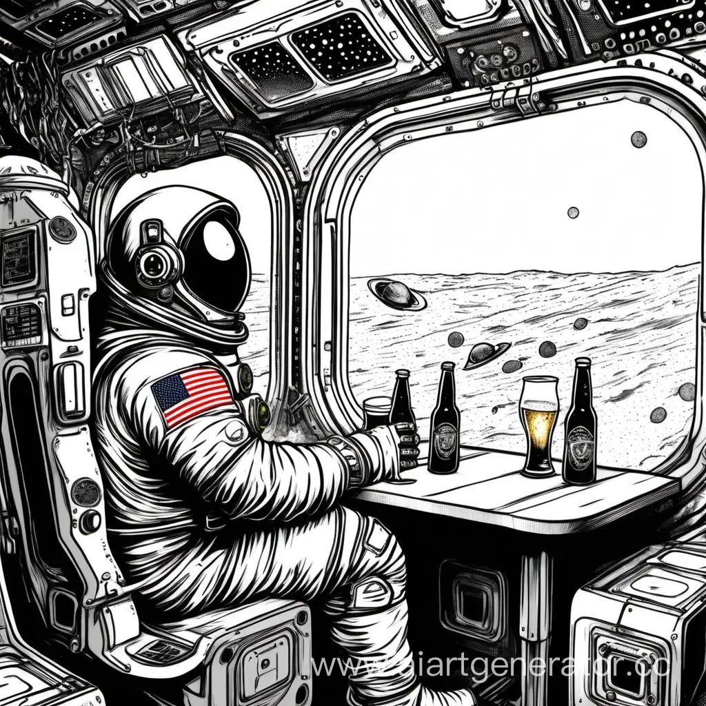 Astronaut-Relaxing-with-Beer-in-Spaceship-Observation