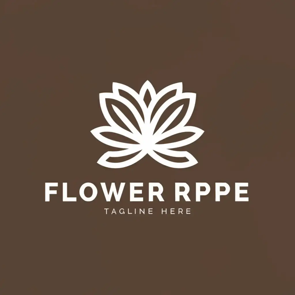 a logo design,with the text "Flower Ripple", main symbol:Flower ,Moderate,clear background