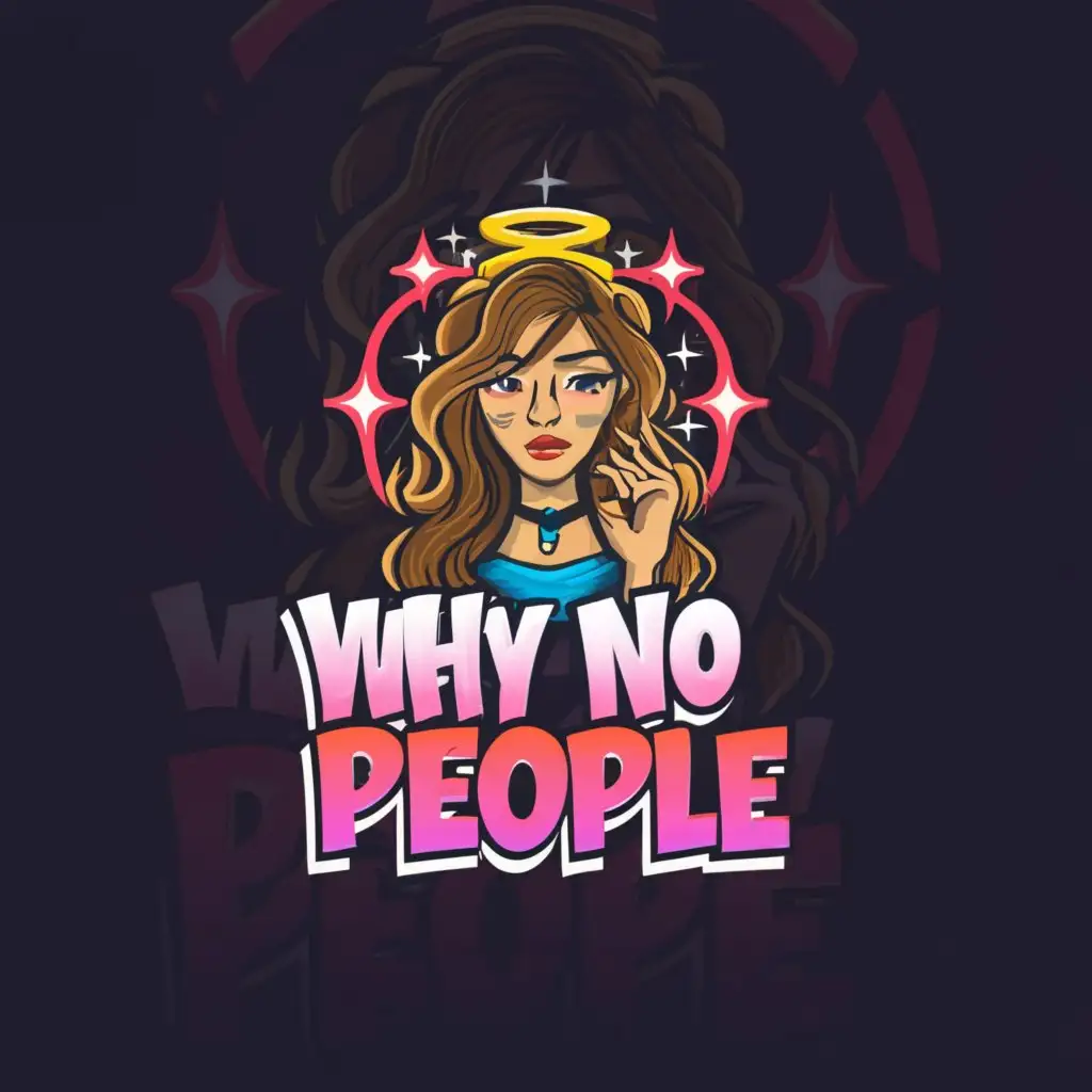 LOGO-Design-For-Why-No-People-Cam-Girl-Symbol-on-Moderate-Clear-Background