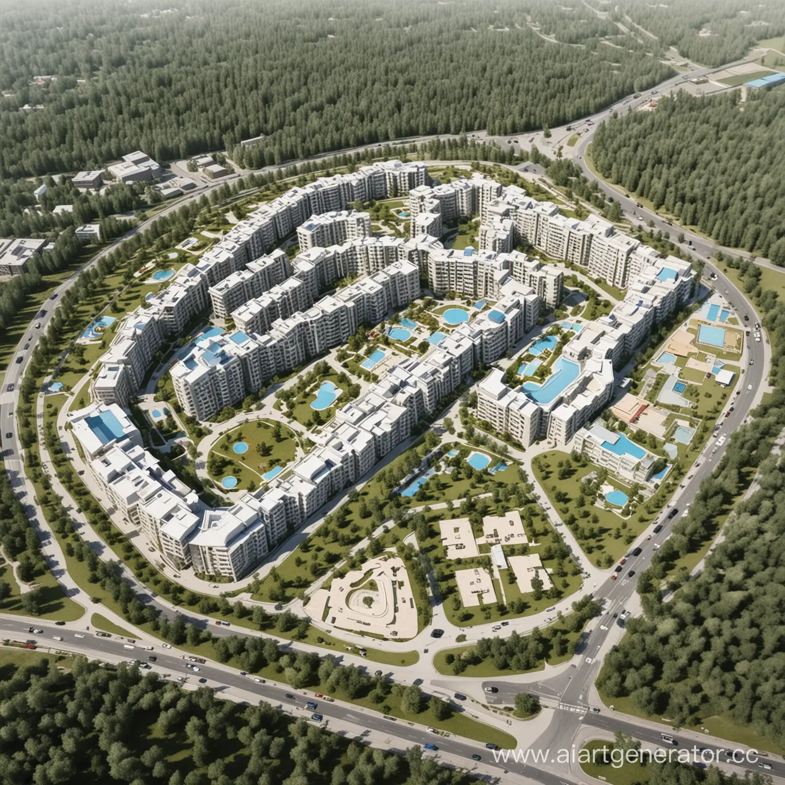Modern-Sanatorium-Layout-Design-in-Bayanayul-Kazakhstan