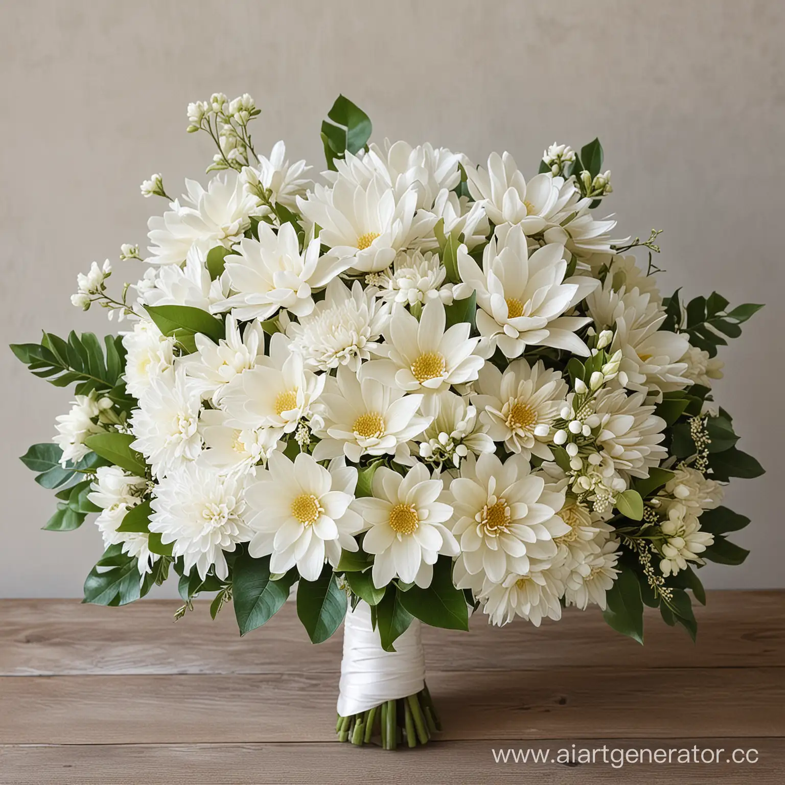 Exquisite-Blooms-Magnolia-Gardenia-and-White-Chrysanthemum-Arrangement