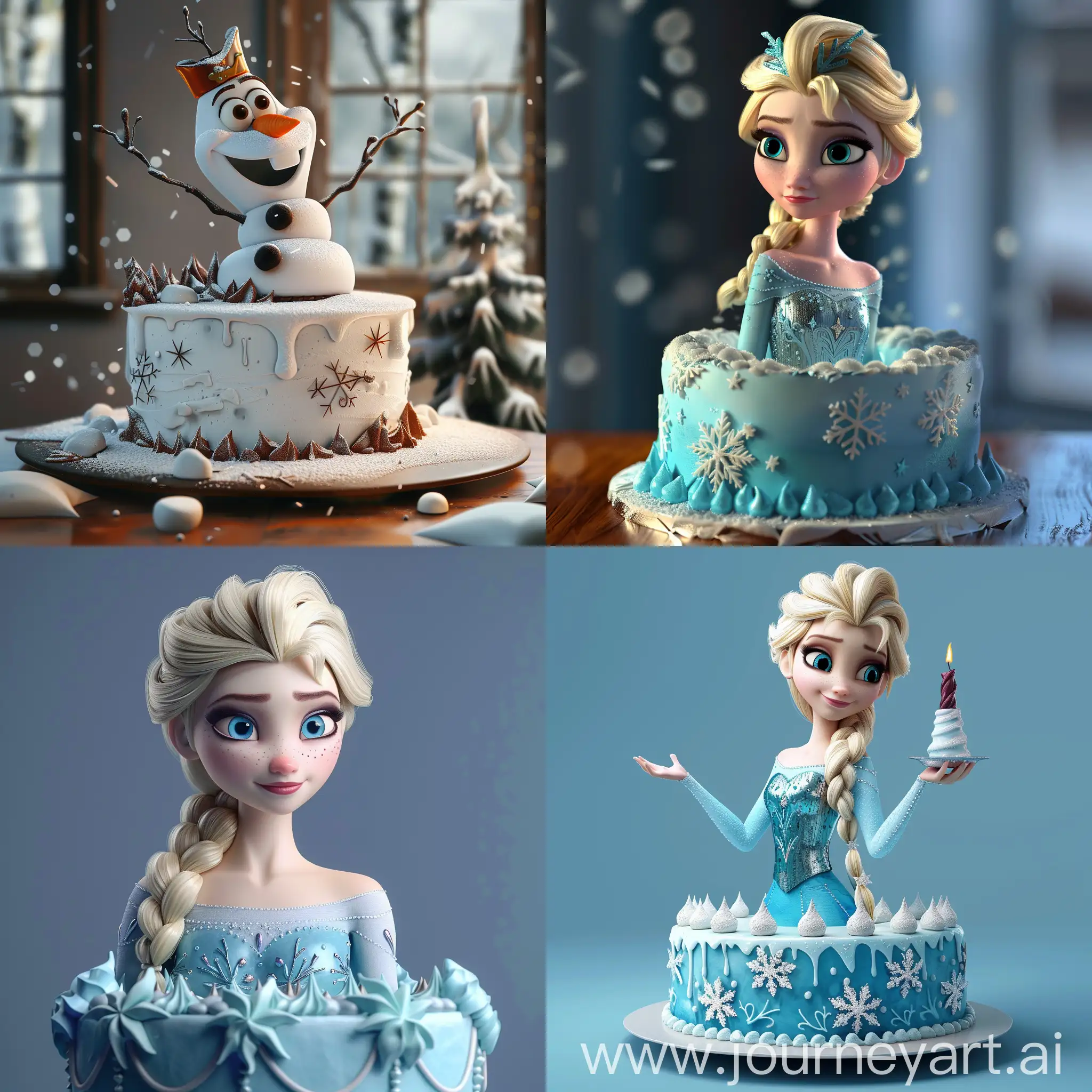 Frozen cake :: 3D animation 