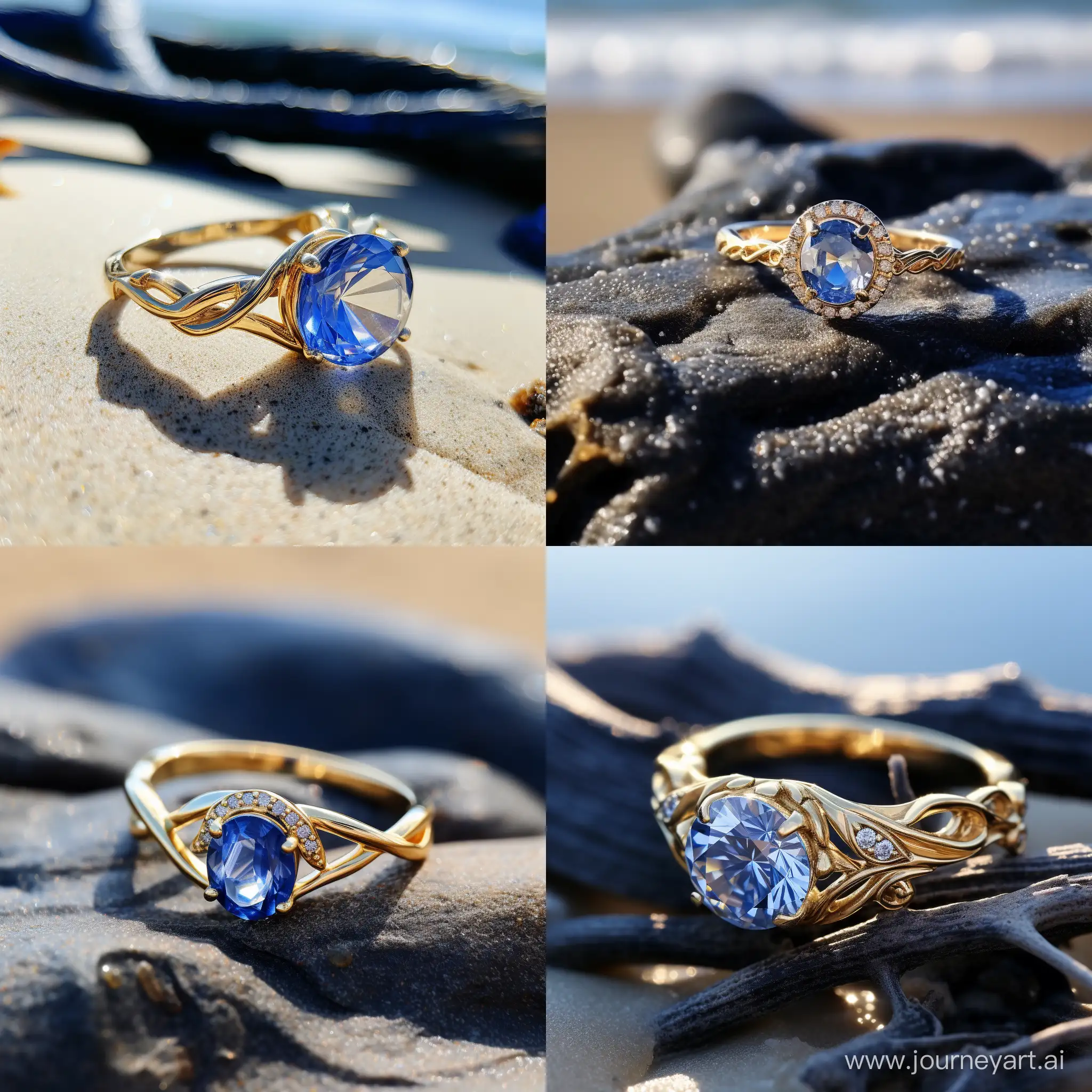 Stunning-Yellow-Gold-Ring-with-Large-Blue-Sapphire-Seaside-Elegance