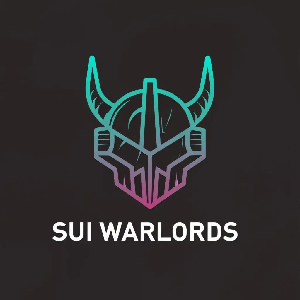 a logo design,with the text "SUI Warlords", main symbol:Stylized lettering for a dark RPG game.
SUI Warlords,Minimalistic,be used in Technology industry,clear background