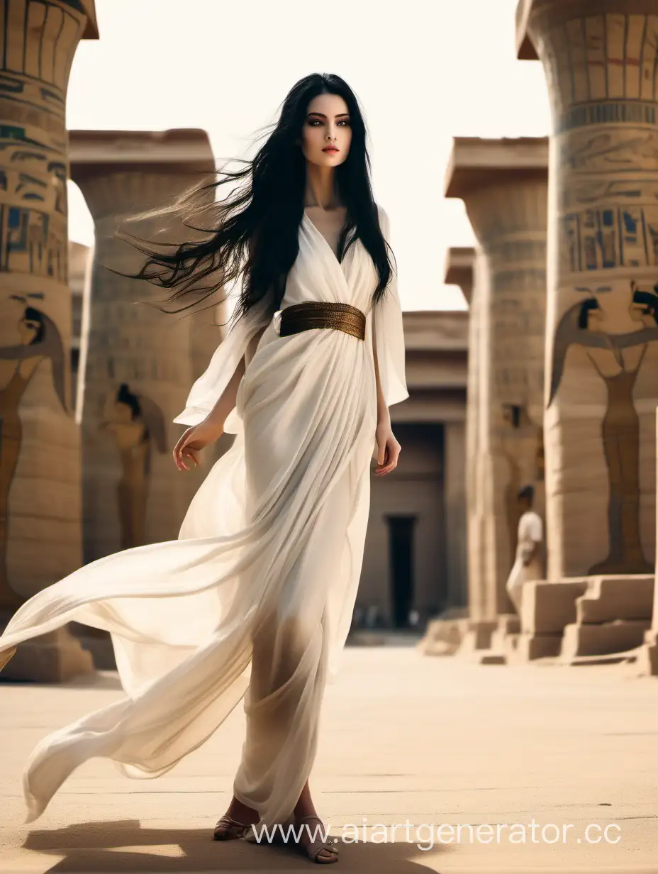 Graceful-Beauty-in-Ancient-Egyptian-Winds-Elegant-Young-Woman-in-Silk-Dress