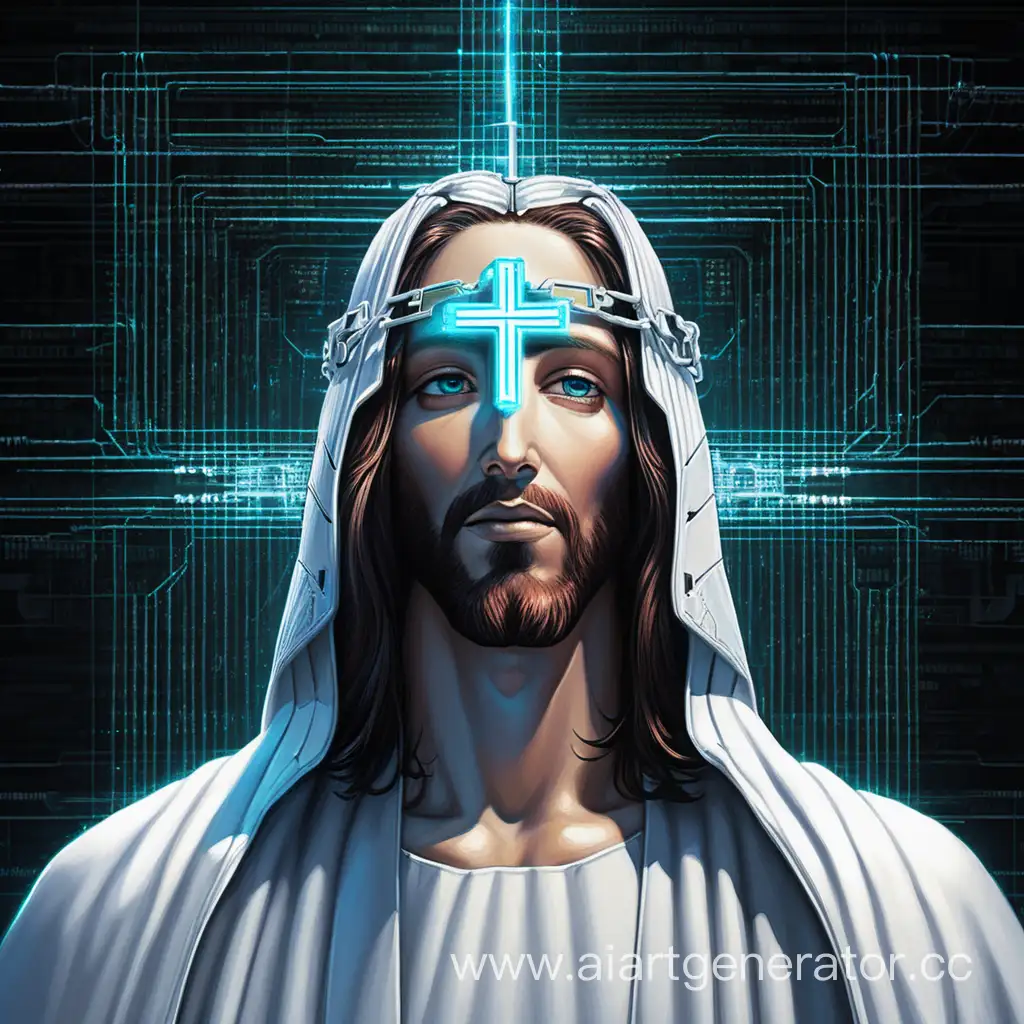 Futuristic-Cyber-Jesus-in-Digital-Realm