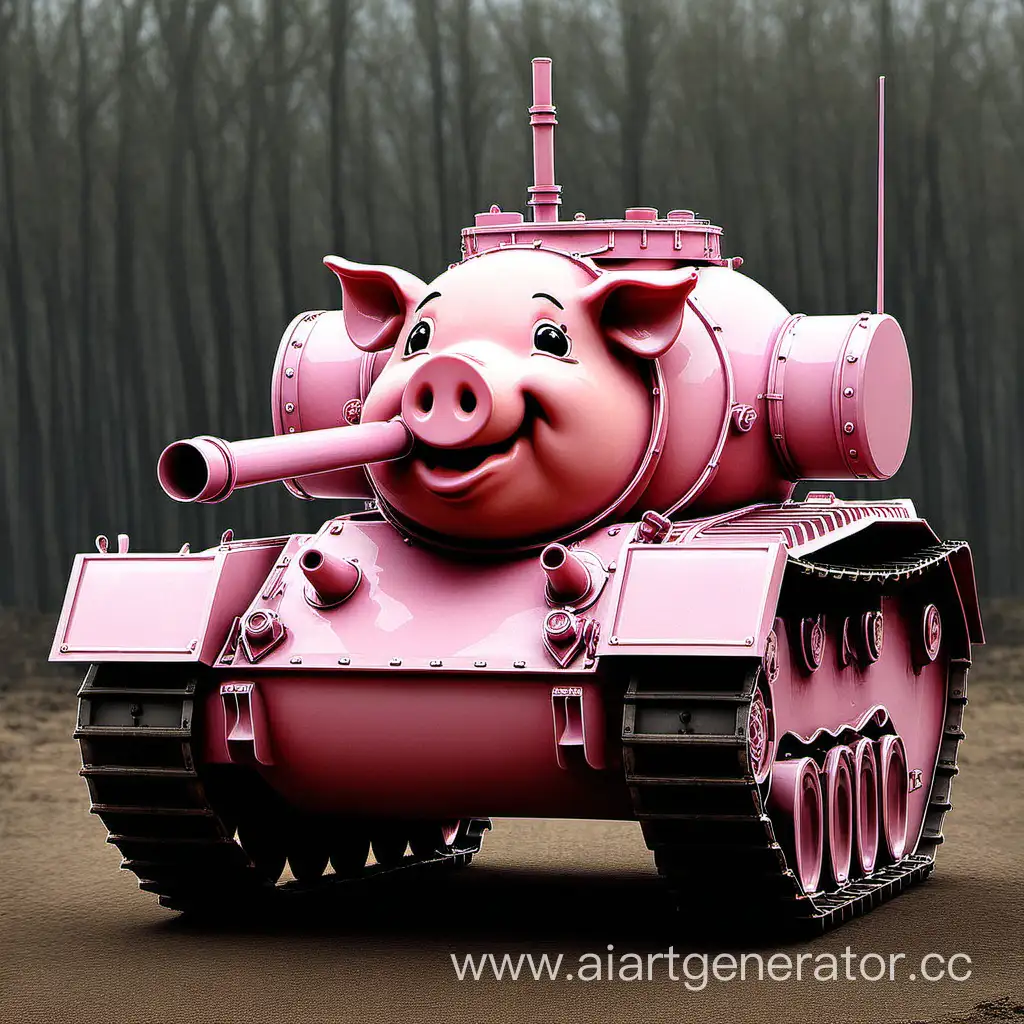 Adorable-Pig-Tank-Illustration-Cute-Piggy-in-a-Military-Adventure