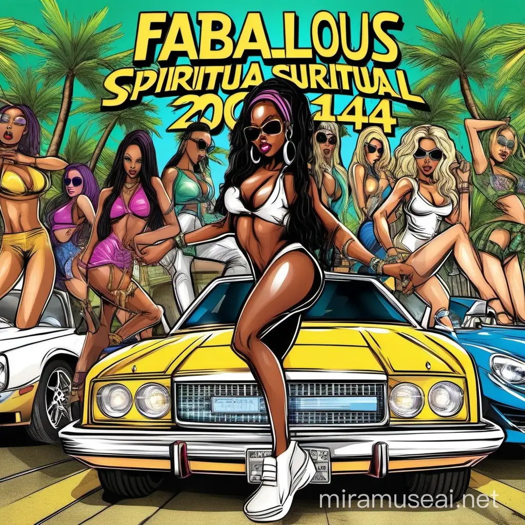 fabalous spiritual swagger 2014 rap high budget creative wild sexy girls flashy cars album cover music video cartoon model