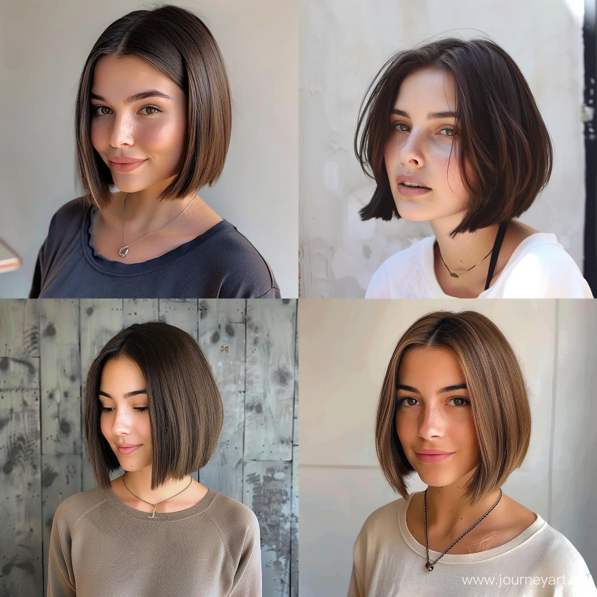 Brunette-Woman-with-Bob-Hairstyle-Chic-Instagram-Portrait
