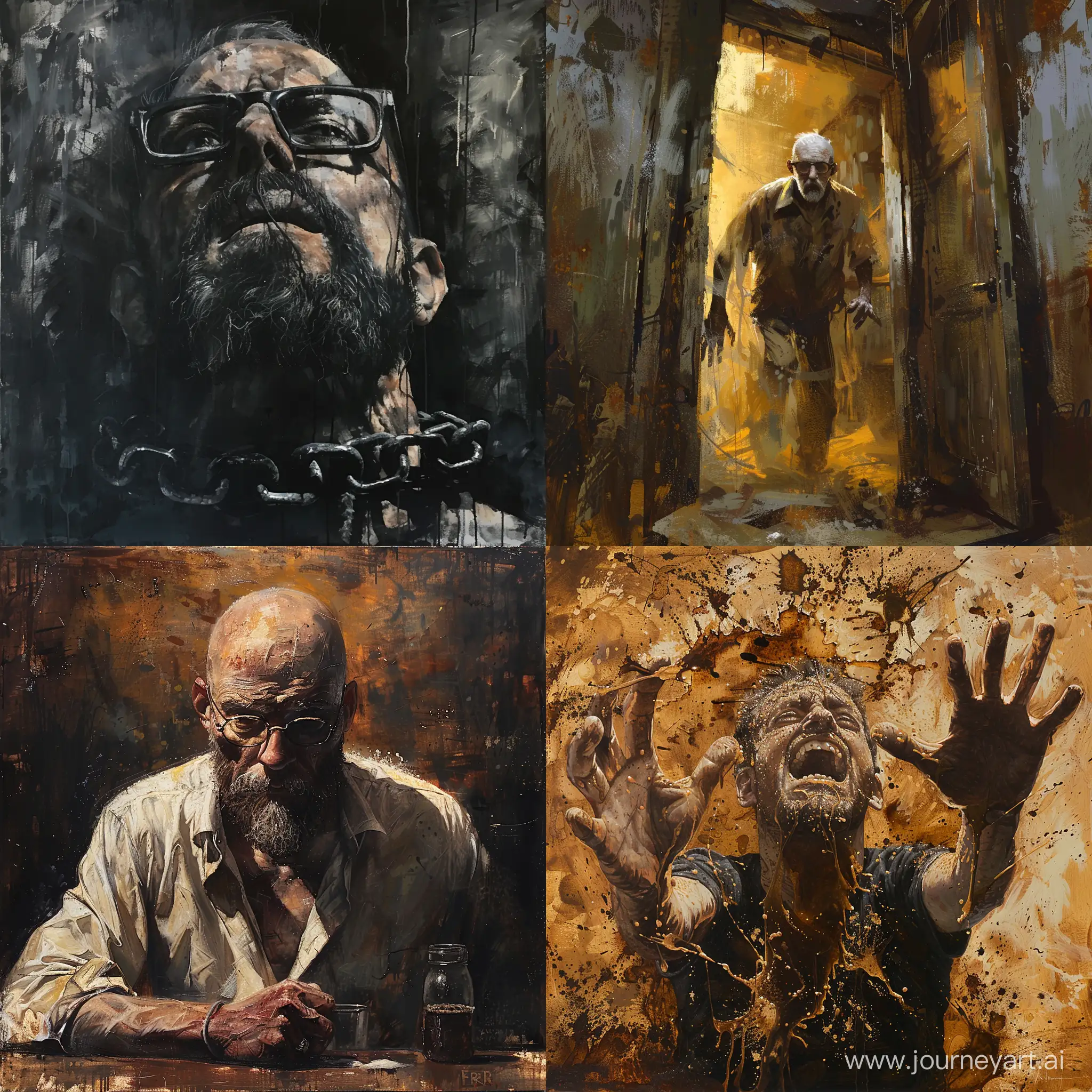 Gordon Freeman in fear and hunger, art