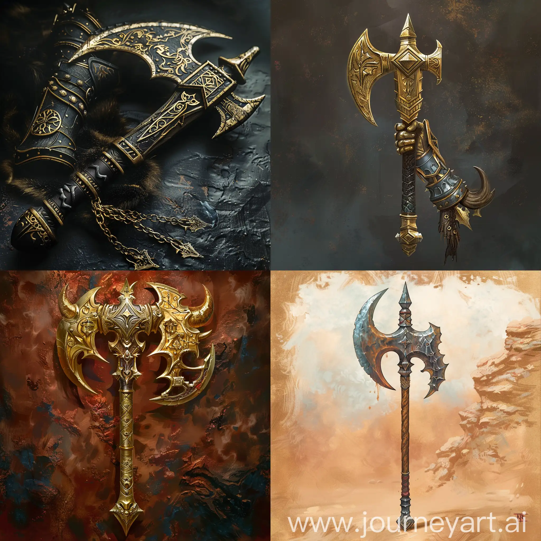merge the gauntlet of torm with the horned battle axe of Kiri-Jolith to create a holy sigil for a lawful good paladin 