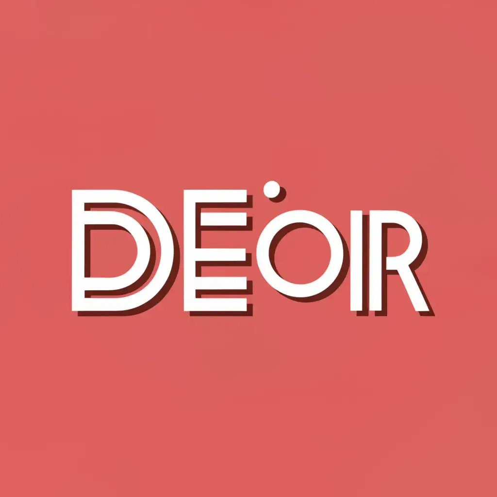logo, Trend, with the text "DEOR", typography