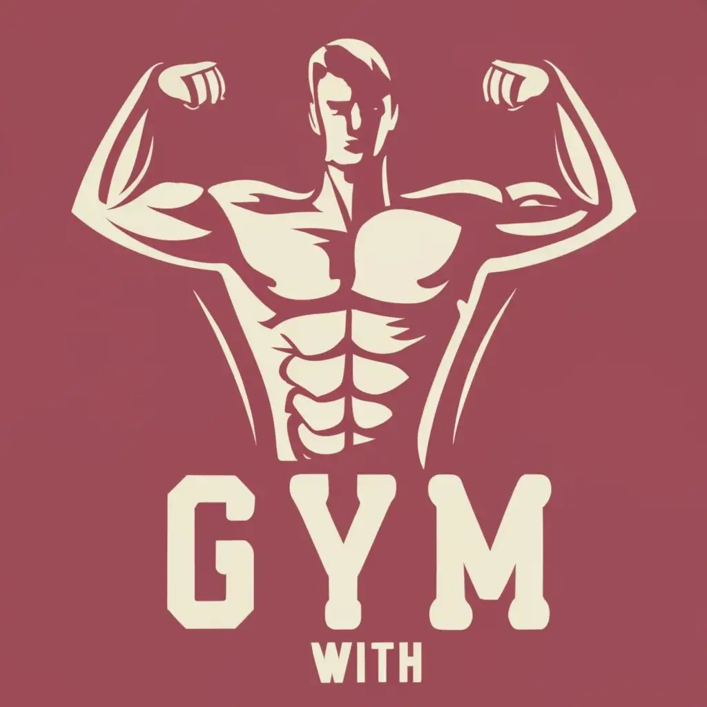 logo, Gym Arms Muscle, with the text "Gym With Mo", typography, be used in Sports Fitness industry
