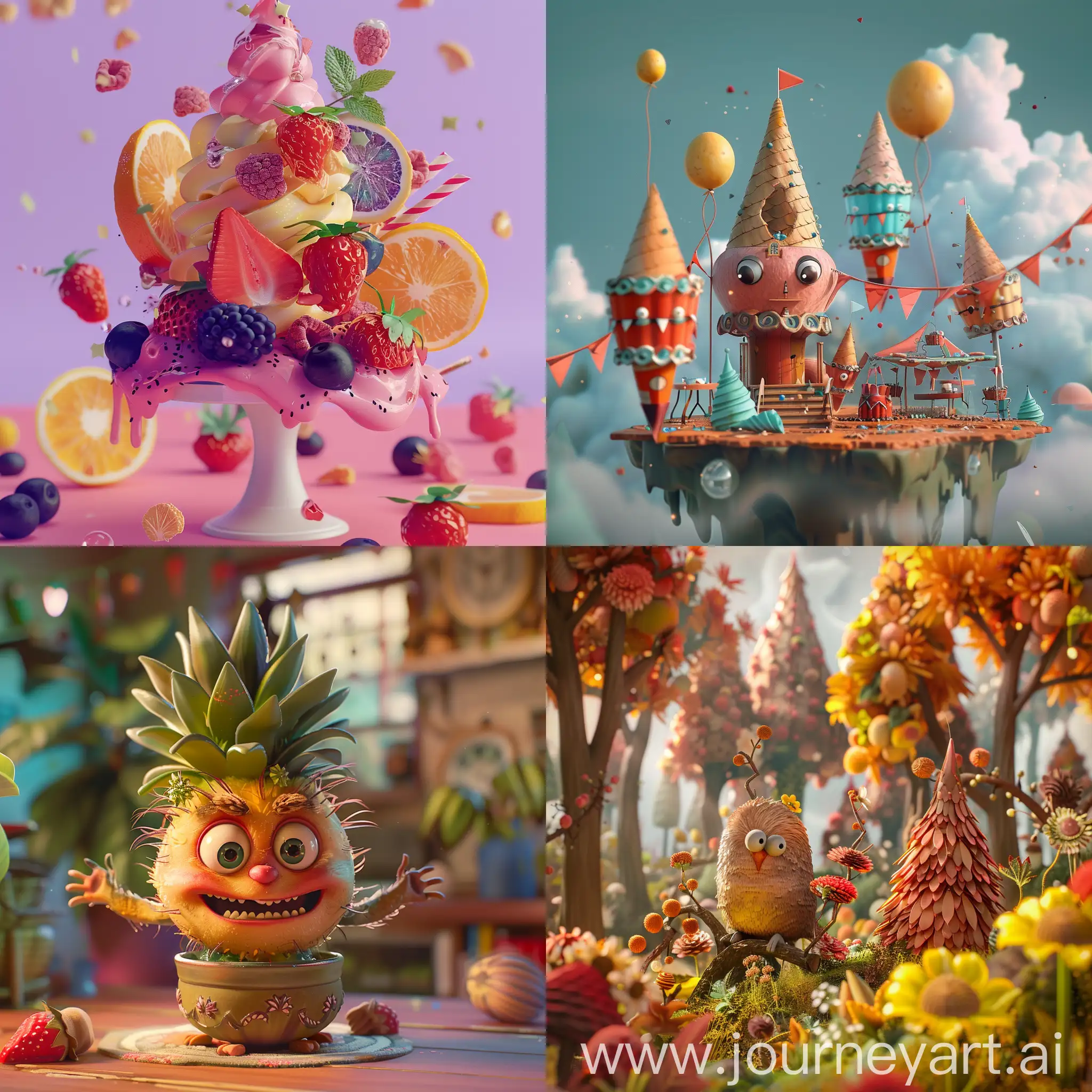 Jam with cones :: 3D animation 