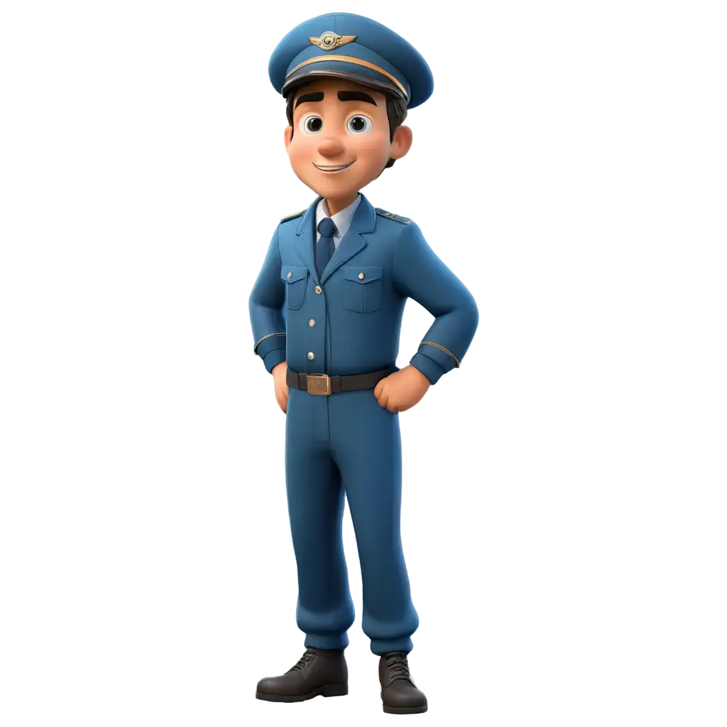 Cartoon-Pilot-Airplane-with-Blue-Clothes-HighQuality-PNG-Image-for-Creative-Projects