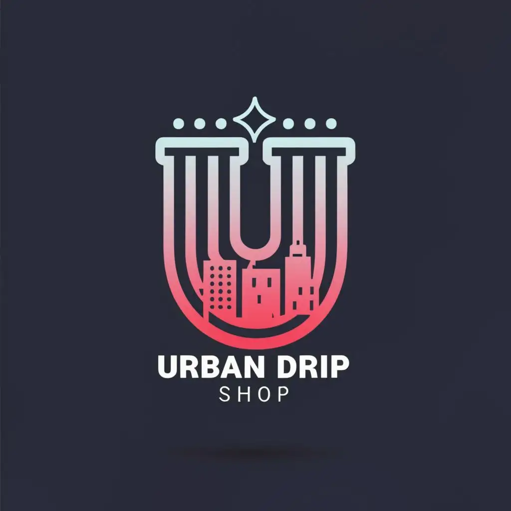 LOGO-Design-for-Urban-Drip-Shop-Edgy-Typography-in-Entertainment-Industry