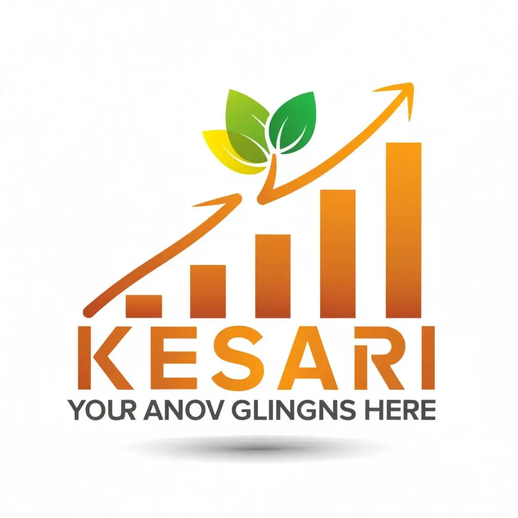 logo, growth, with the text "Kesari", typography, be used in Finance industry