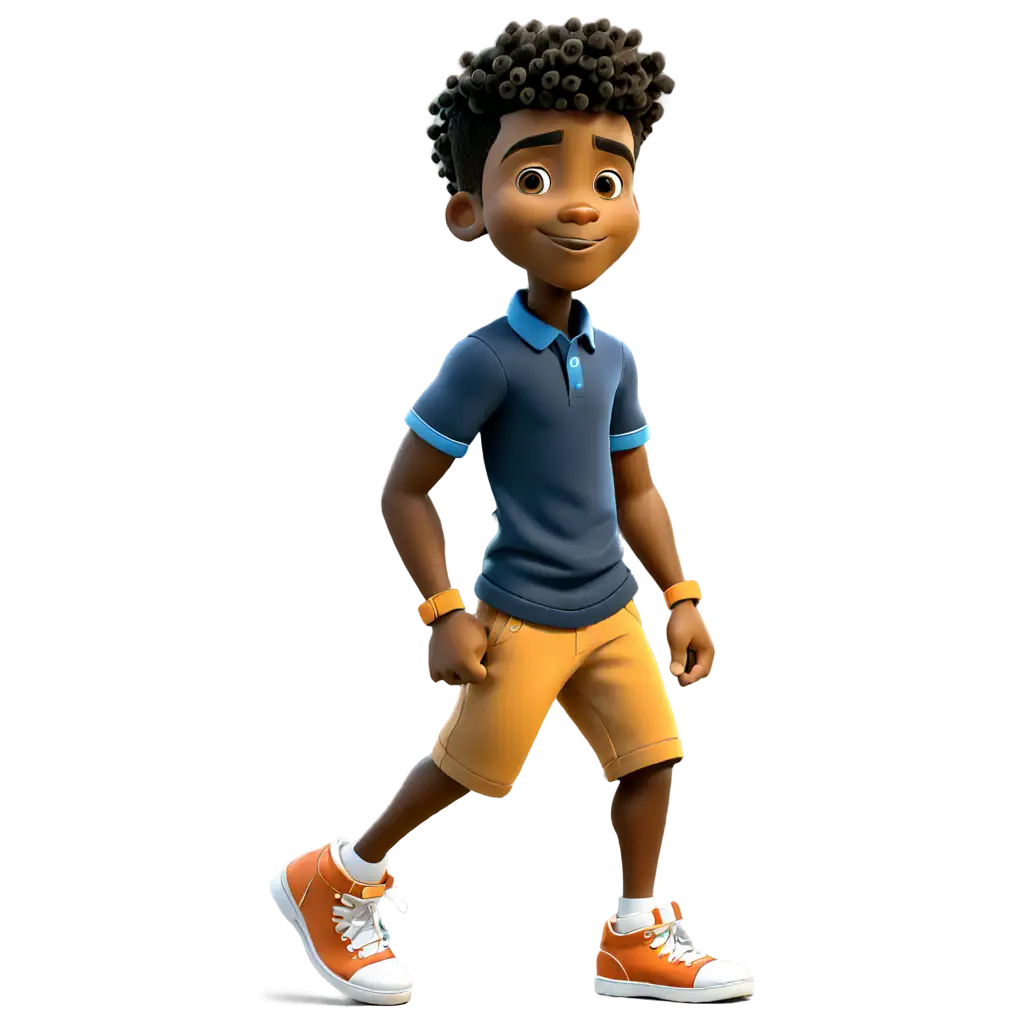 10 year old black boy cartoon