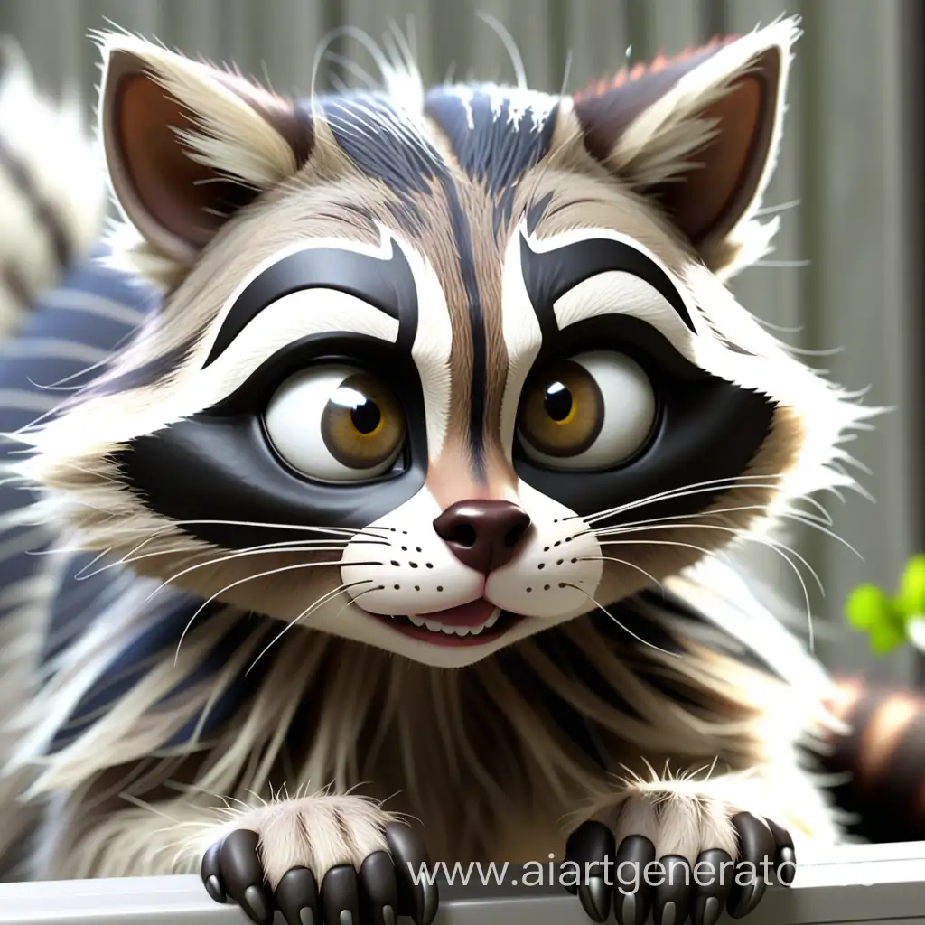 Adorable-CatRaccoon-Hybrid-Playful-Feline-with-Raccoon-Charm