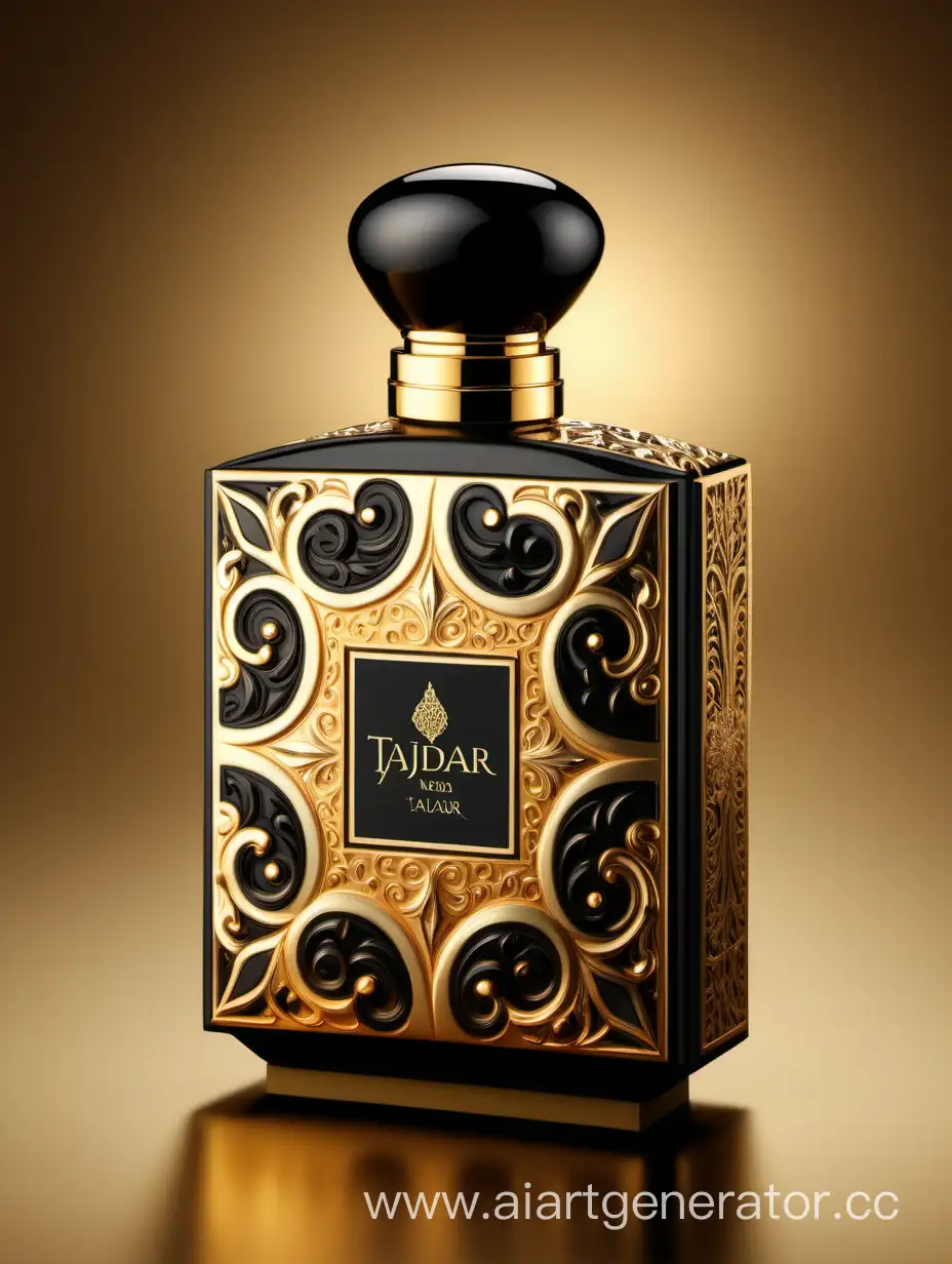 Elegant-Perfume-Box-Design-with-Royal-Gold-and-Black-Accents