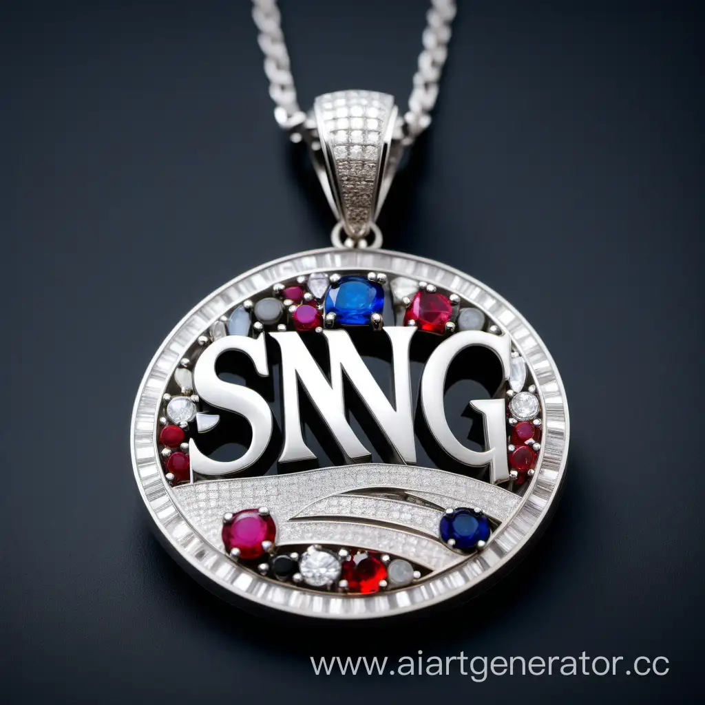Luxury-Rappers-Pendant-White-Gold-Russia-Map-with-Precious-Stones-on-Platinum-Chain