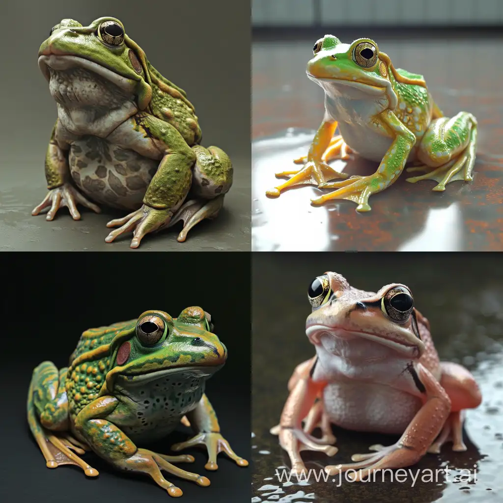 Vibrant-Photorealistic-Frog-Art-with-Striking-Details
