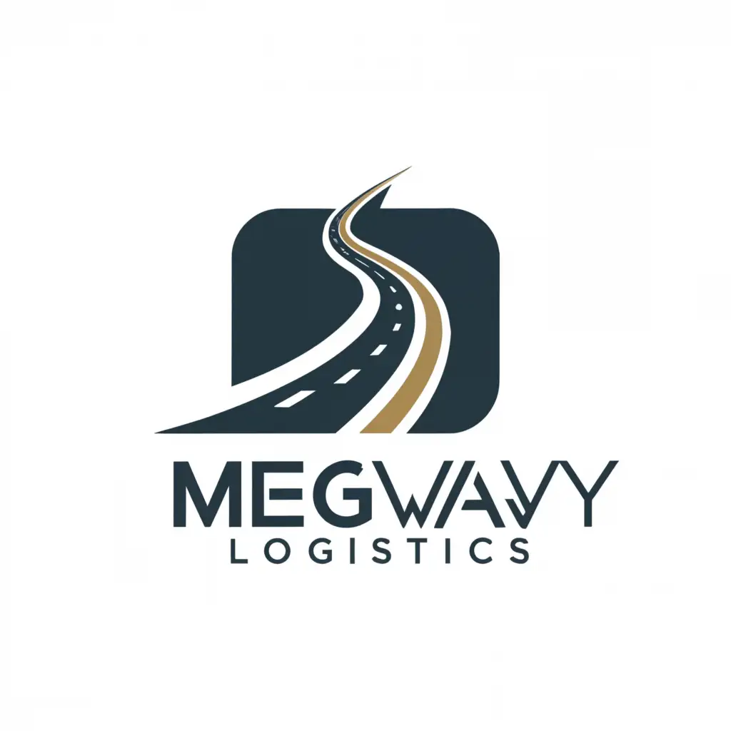 a logo design,with the text "MEGWAY LOGISTICS", main symbol:THE WAY OF EXCELLENCE,complex,be used in Travel industry,clear background