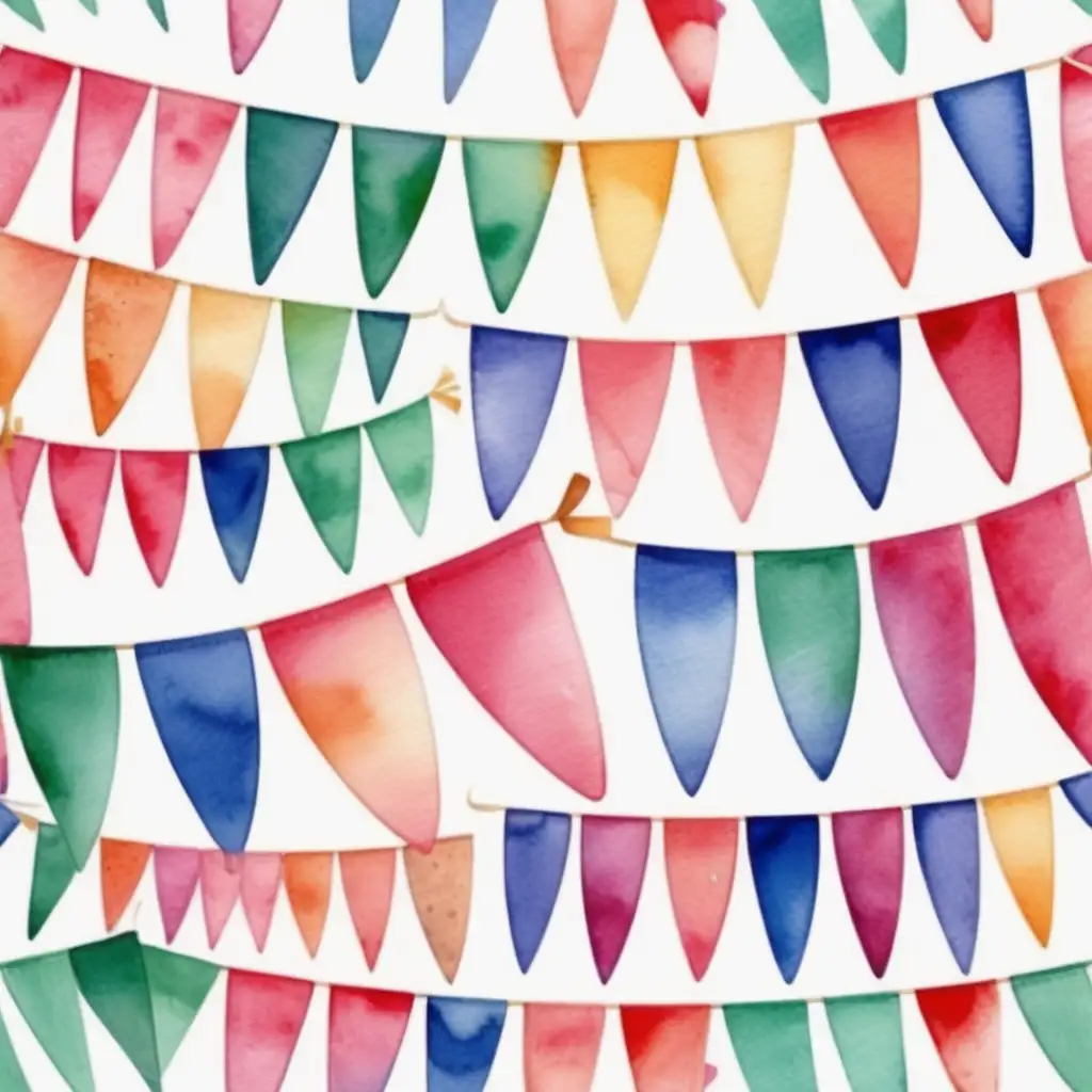 birthday curvy 
flags watercolor mexico 

