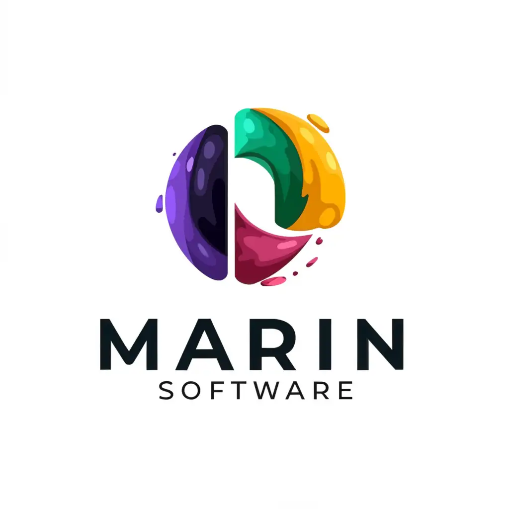 a logo design,with the text "MARIN SOFTWARE", main symbol:ART,Moderate,clear background