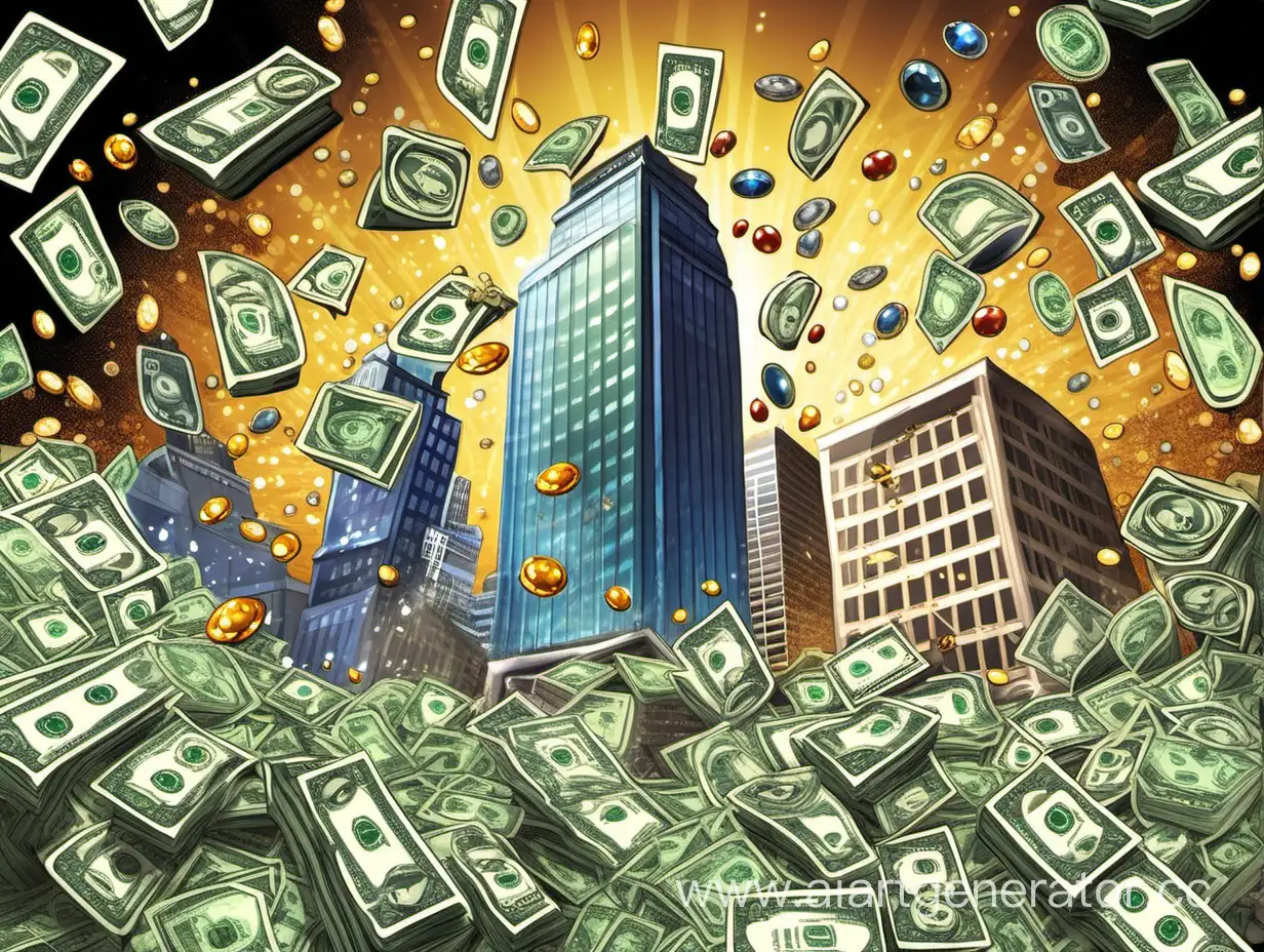 Wealthy-Clicker-Game-Diamonds-Dollars-and-Business-Buildings