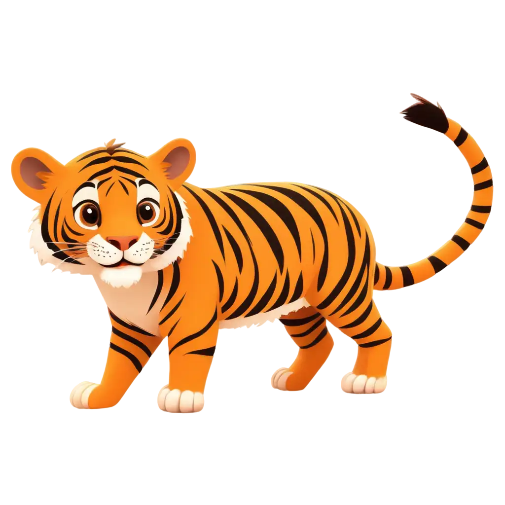 Cute Cartoon Tiger