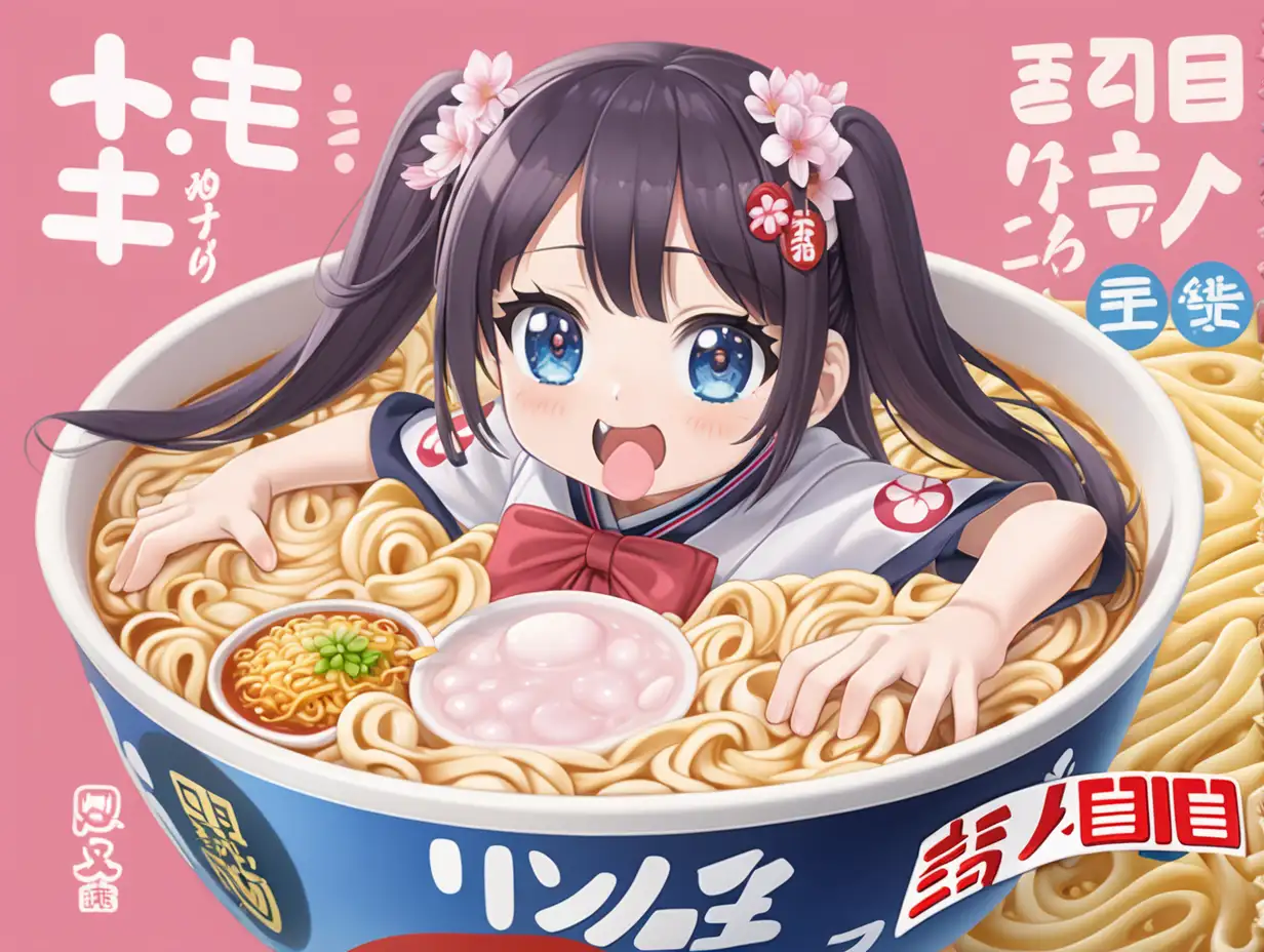 Fiery Emotions and Culinary Delights Collide in Vibrant Udon Sakura Advertisement