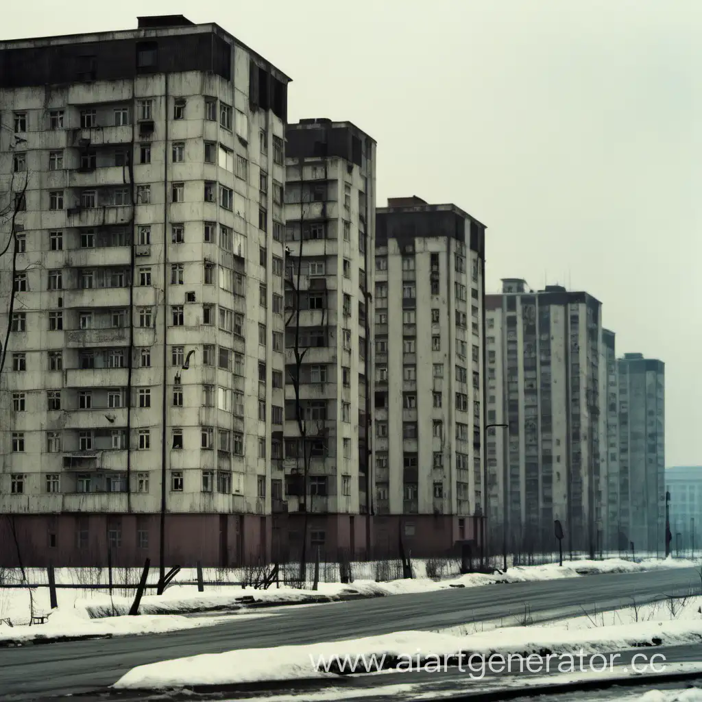 Dystopian-Russian-City-Closeup-View-of-House-of-Soviets