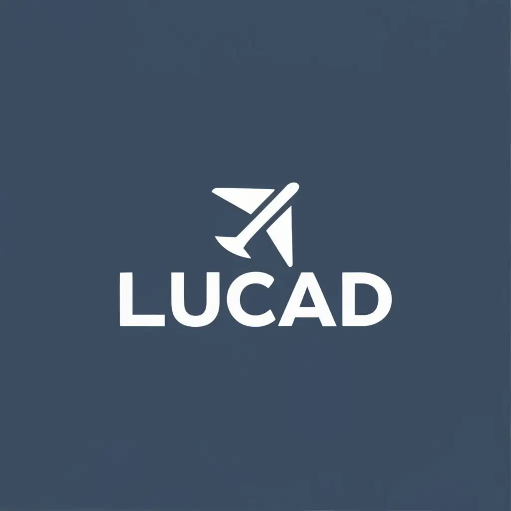 logo, airplane, with the text "Lucad Airline ", typography, be used in Travel industry