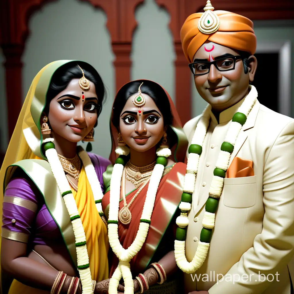bengali Father Mother bride