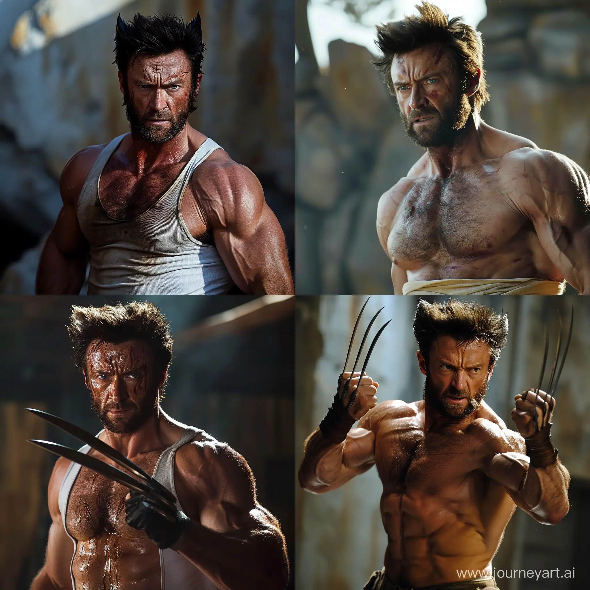 Hugh-Jackman-Portraying-Wolverine-in-Dynamic-Action-Artwork-with-Aspect-Ratio-11