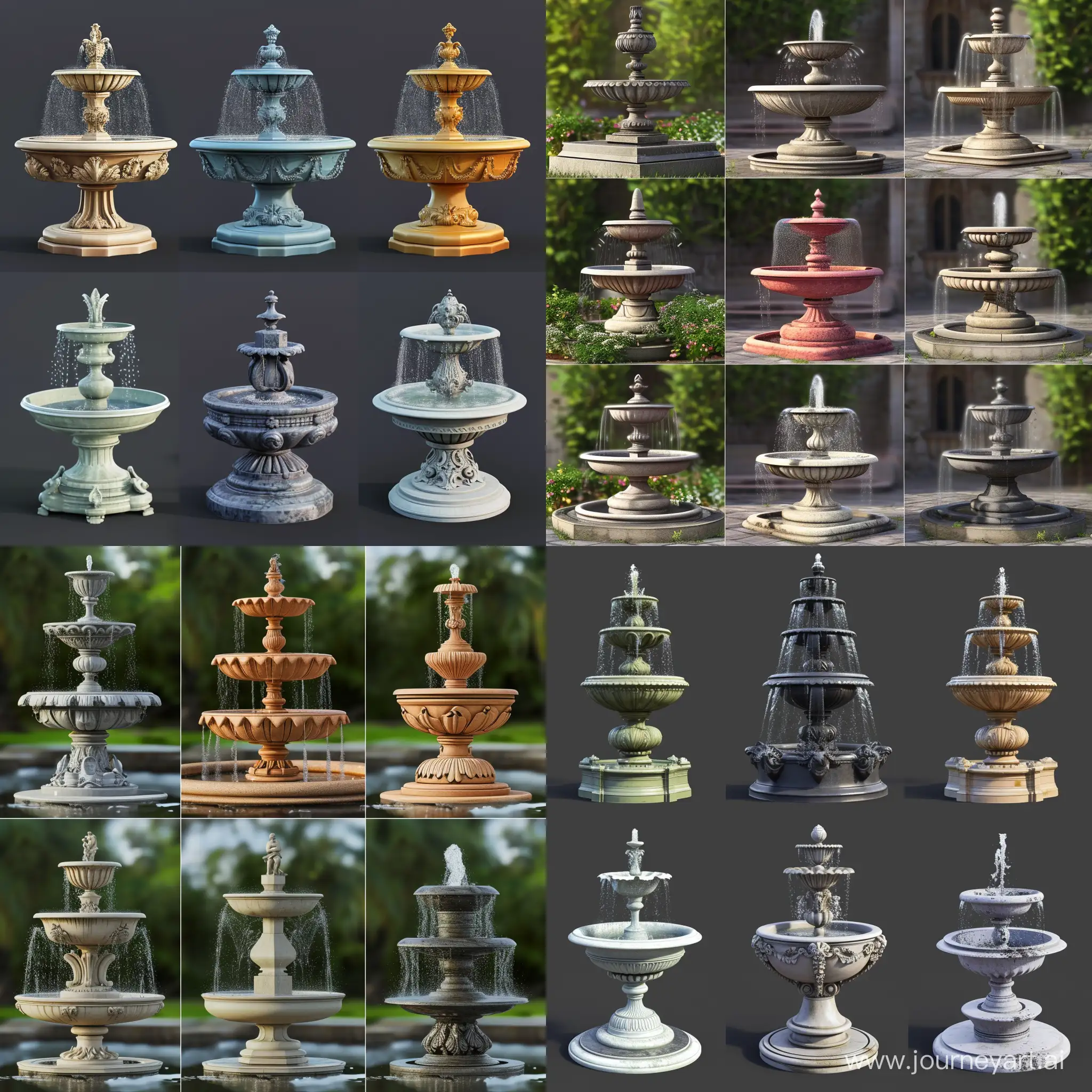 Baroque-Fountain-Variations-Elegance-in-6-Diverse-Styles