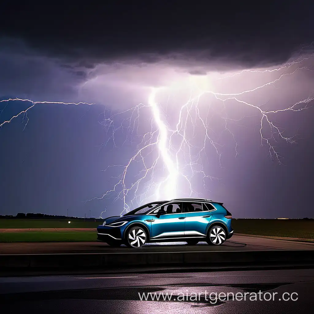 Electrifying-Moment-Volkswagen-ID7-Struck-by-Lightning