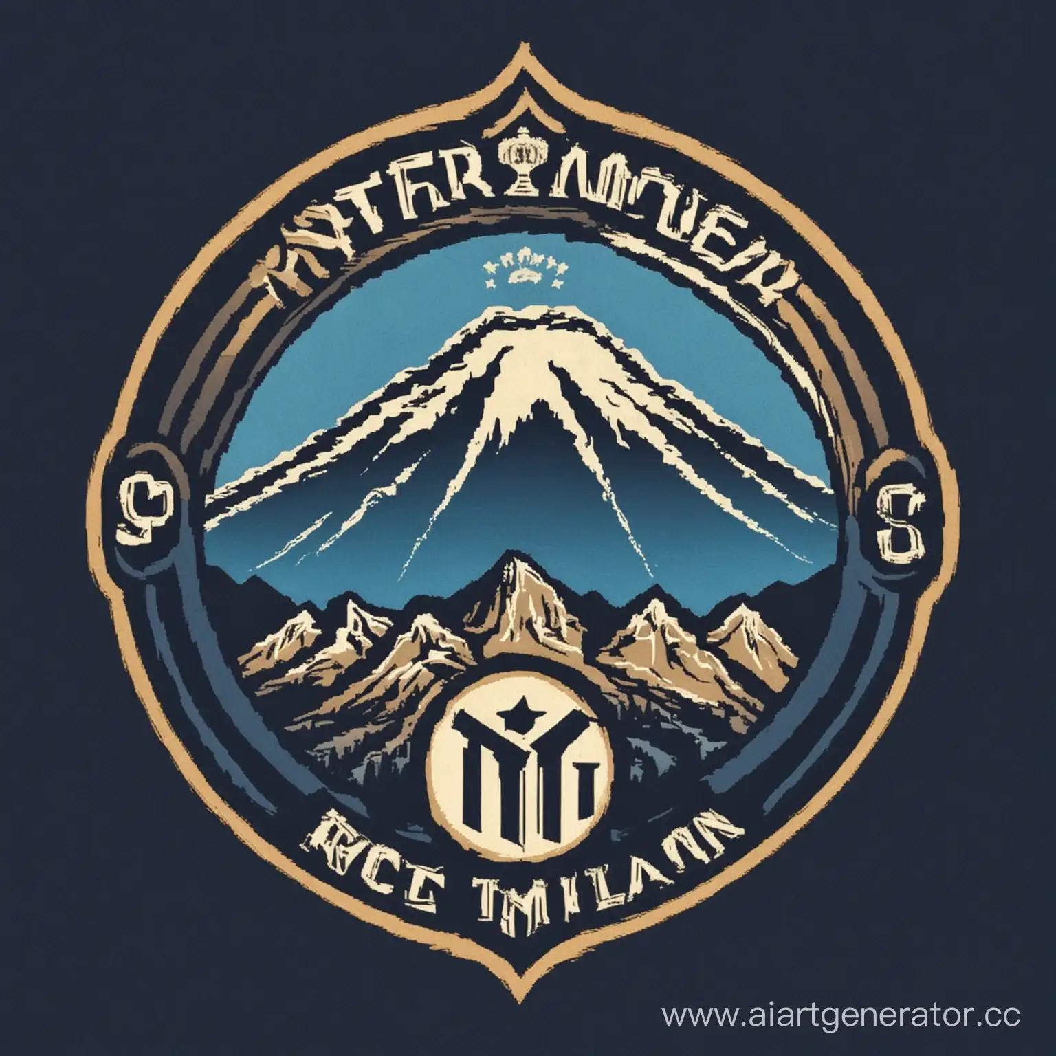 Возьми логотип футбольного клуба Inter Milan и поставь сзади гору Арарат. Сделай из этого логотип любительской футбольной команды