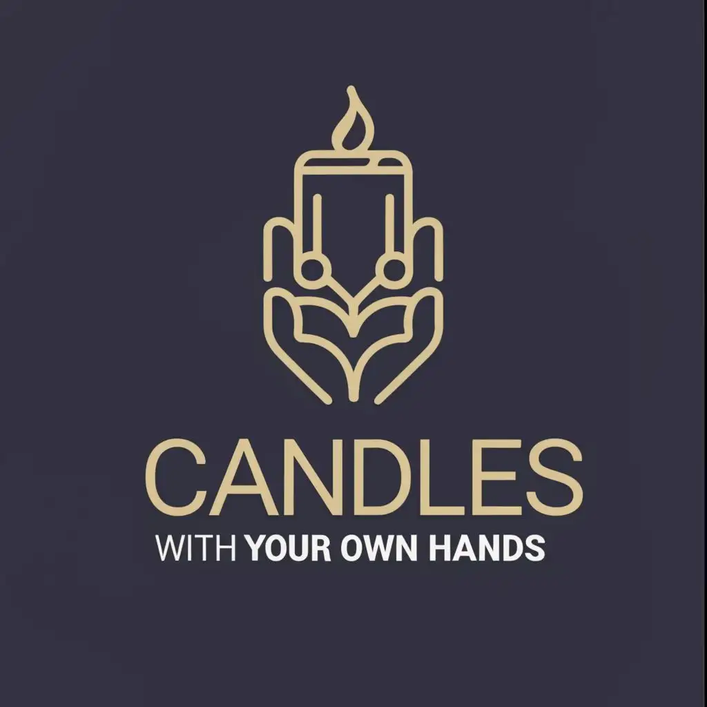 a logo design,with the text "Candles with your own hands", main symbol:phone, technology,complex,be used in Beauty Spa industry,clear background