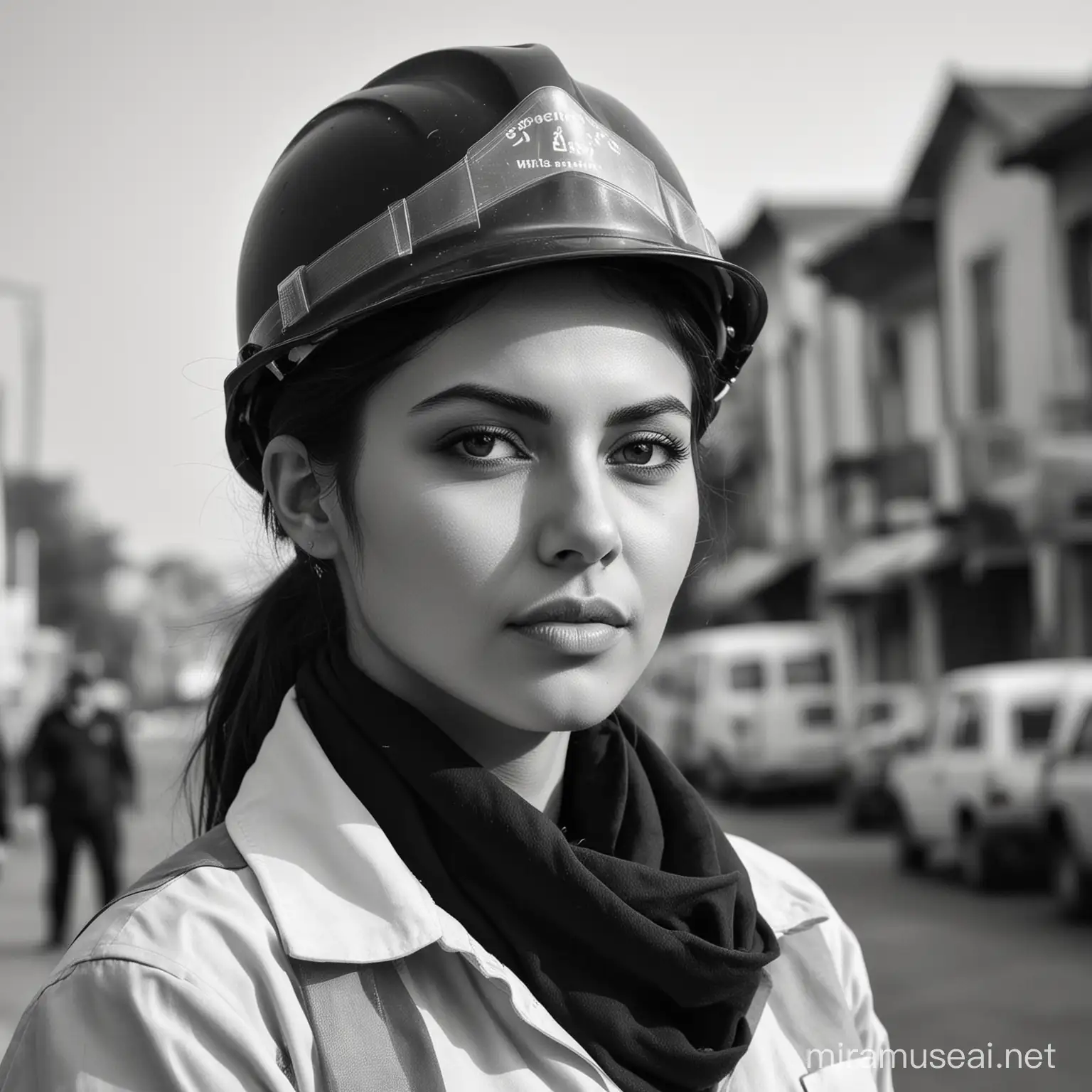 Empowering Women Safety in Black and White