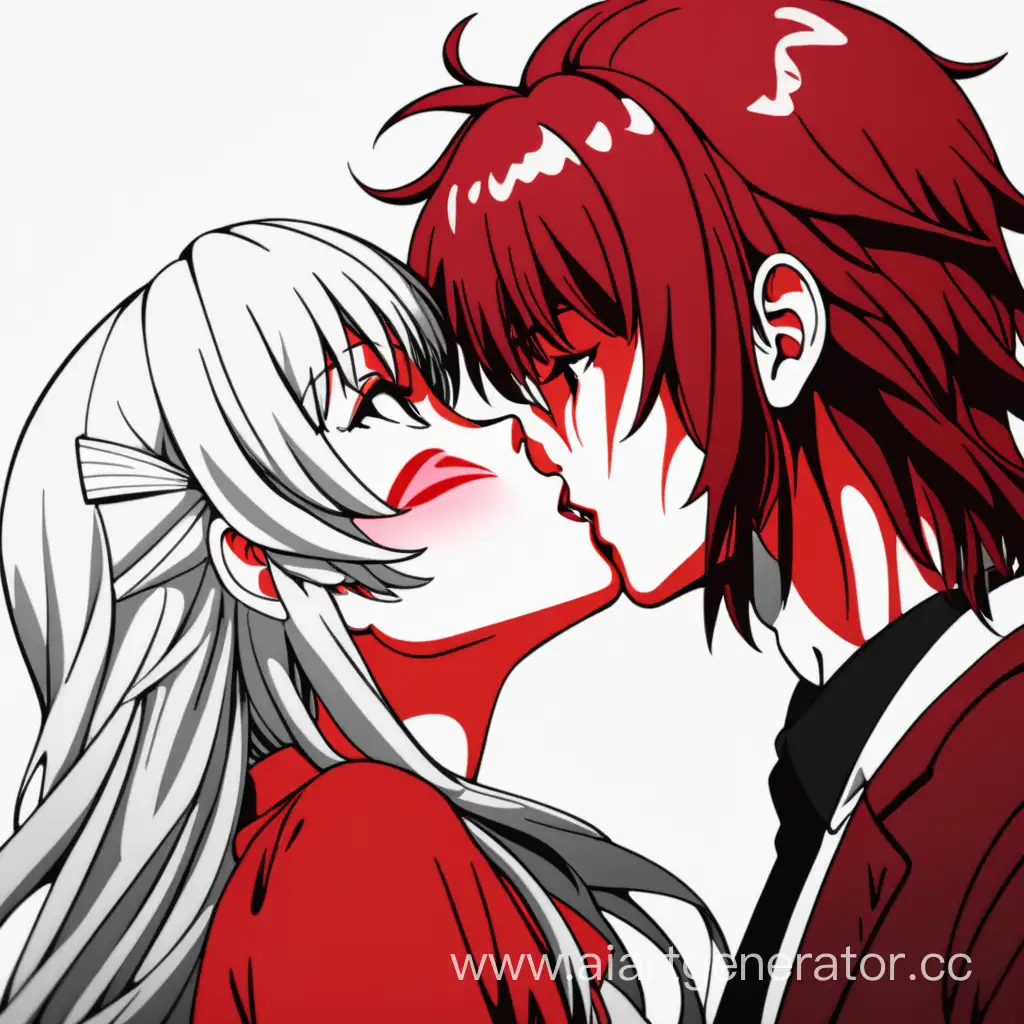 Romantic-Red-Anime-Kiss-in-High-Definition-Against-White-Background