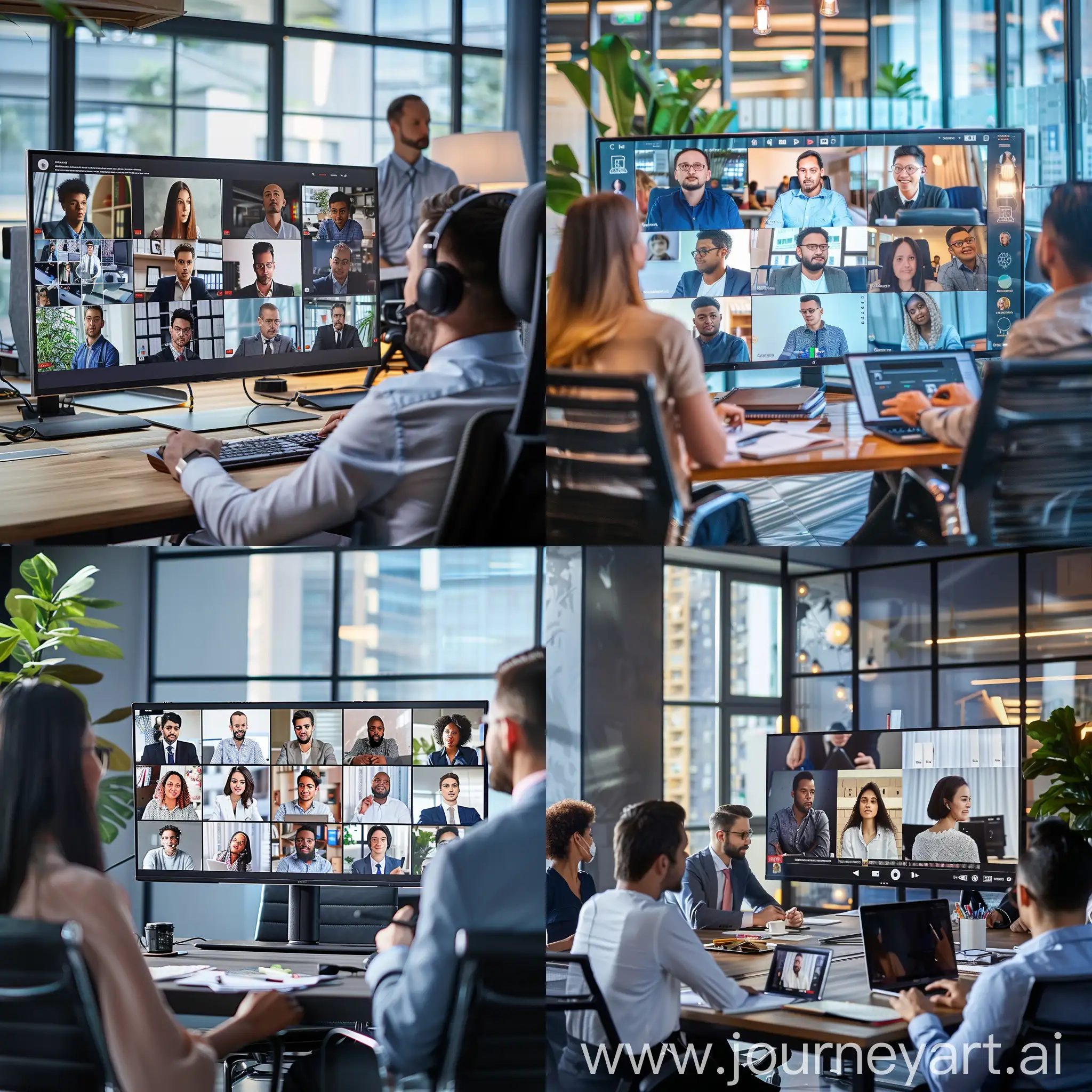 Diverse-Global-Corporation-Videoconference-Meeting-in-Modern-Office