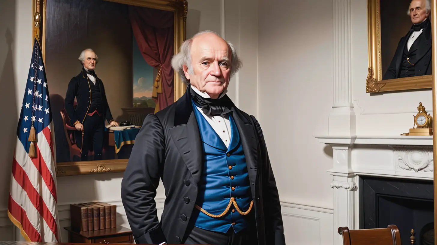 President Martin Van Buren Standing Up Portrait