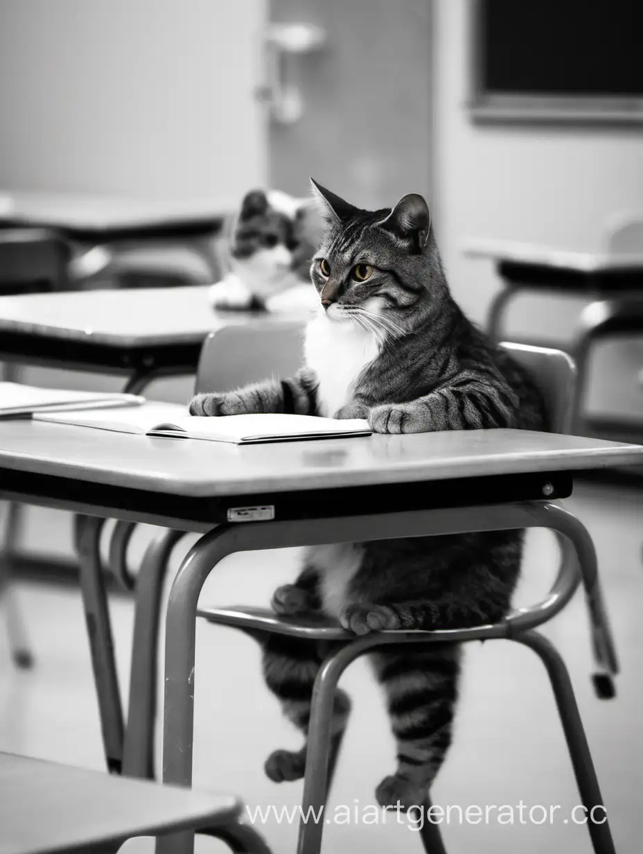Кот в школе