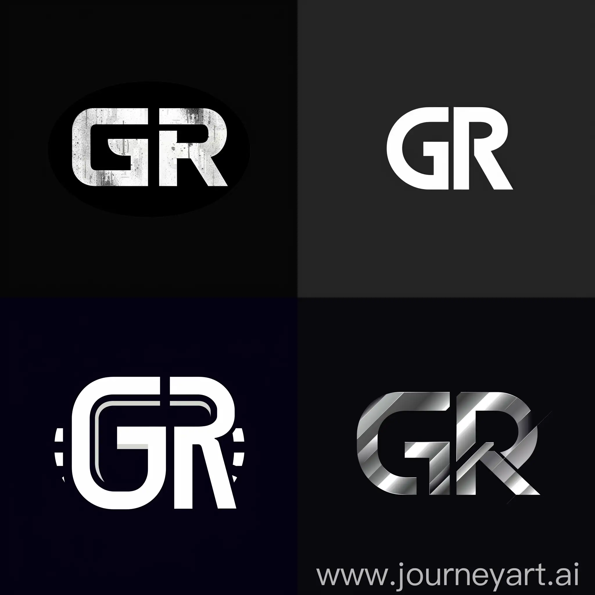 create a logo with letters GR