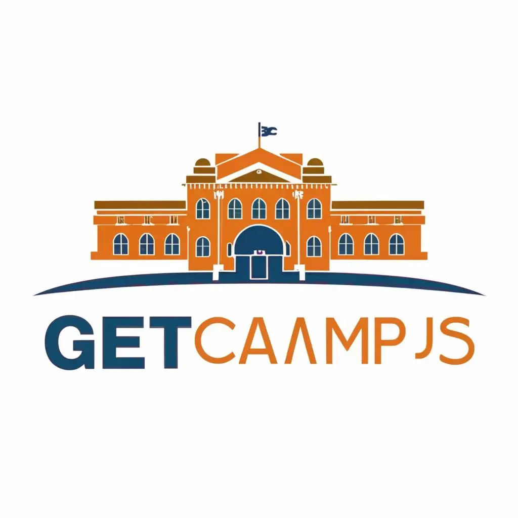 logo, Vectors of Universities' campus, with the text "get 2 campus", typography, be used in Construction industry