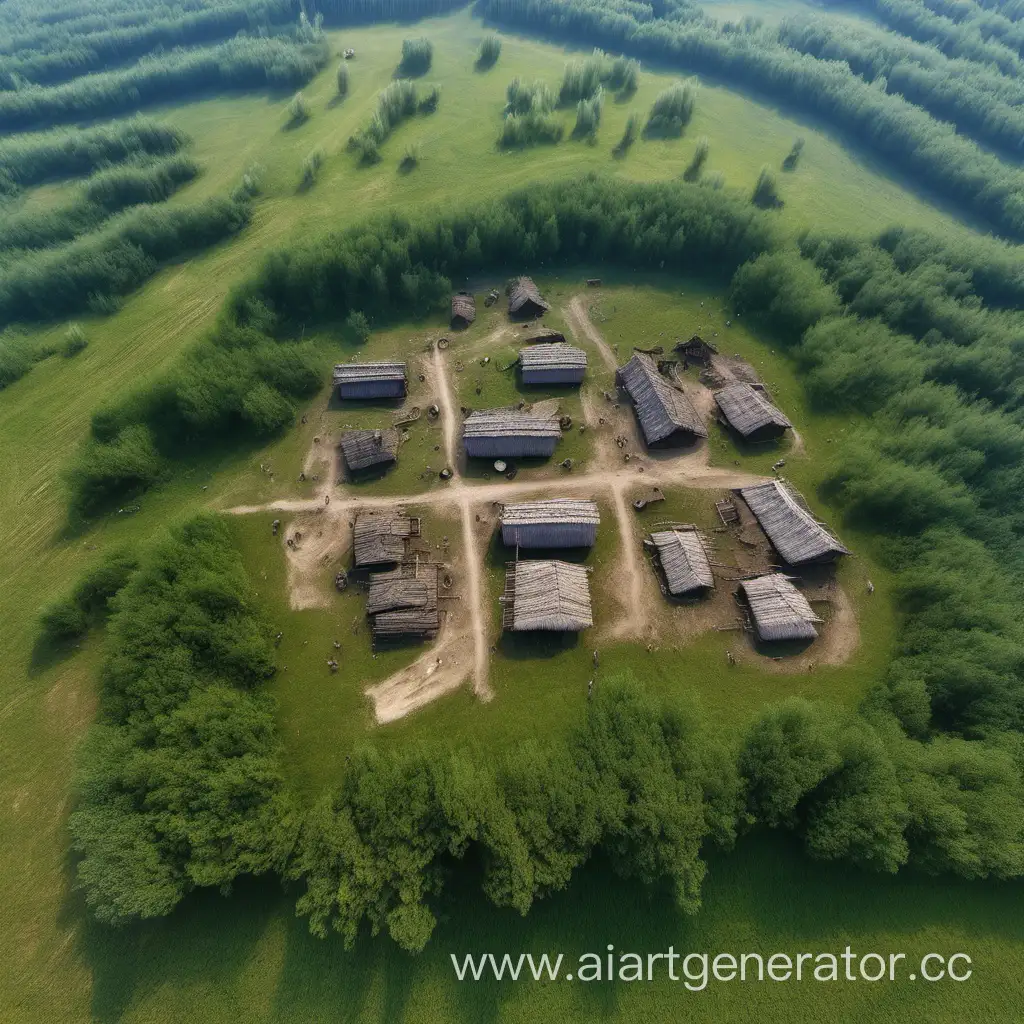 Aerial-View-of-Ancient-Slavic-Settlement